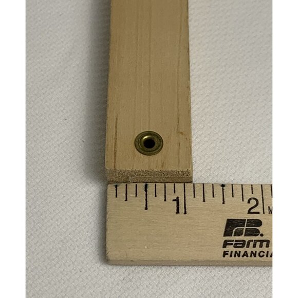 Vintage Wooden Folding Yardstick 36" Everybody Needs Tupperware Ruler USA Made - Picture 6 of 11